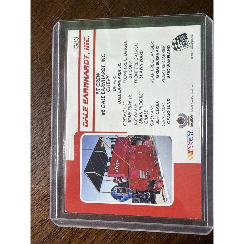 2007‎ Press Pass Traks - Need for Speed Dale Earnhardt Jr., Tony Eury Jr. #G83